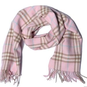 Authentic Burberry Nova Check Scarf - 100% Cashmere